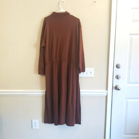 Plus Size Land's End women's sweater maxi dress - Picture 4 of 10